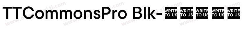 TTCommonsPro Blk字体转换
